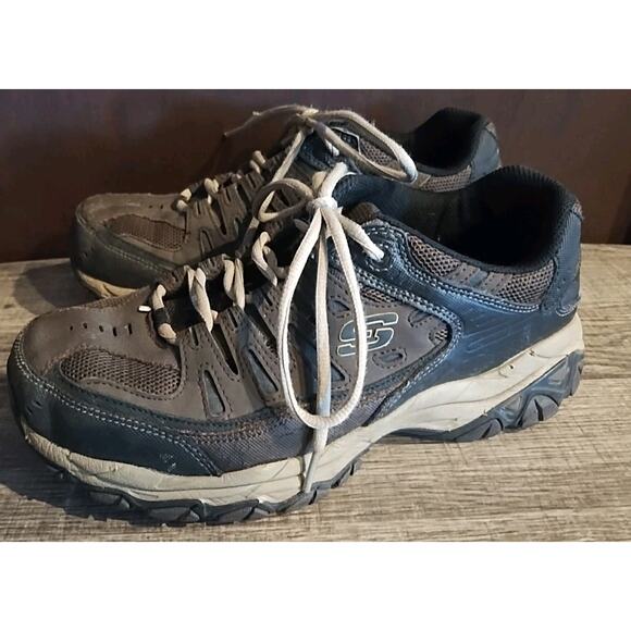 Skechers Mens After Burn Memory Fit 50125EWW Brown Casual Shoes Sneakers Size 8 main image 5